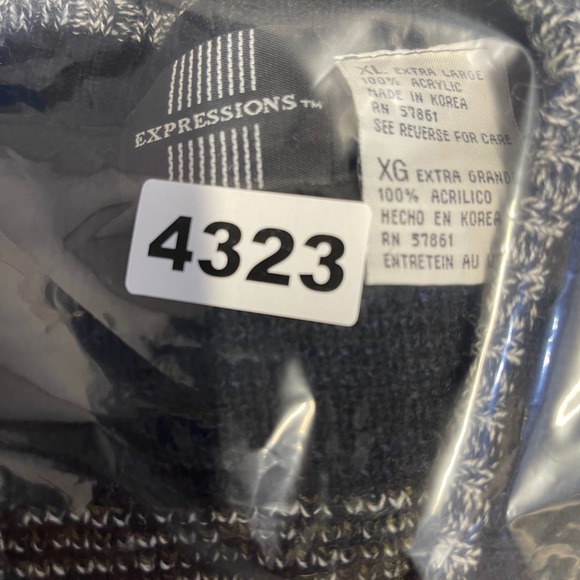 Vintage Expressions Cardigan Men 80s Fair Isle Geometric Preppy Sweater Size XL - Picture 12 of 12